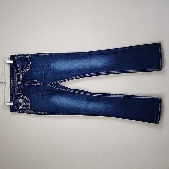 Grace in LA Embroidered Jeans - Picture 3 of 7